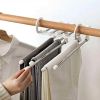 Wonder Metal Magic Hanger Pants Clothes Rack Hooks Space Saver Closet Organizers