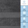 Luxury 4 Pcs Set Bath Towels Large 100% Soft Cotton 700 GSM Absorbent Hotel Bathroom Towel 27X54 inch Dark Gray