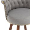 COOLMORE Swivel Bar Stools with Backrest Footrest ,with a fixed height of 360 degrees