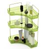 Bathroom Countertop Organizer 3 Tier Corner Makeup Storage Shelf Vanity Cosmetic Perfume Tray Clear Corner Rack for Bedroom Bathroom Kitchen