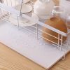 1pc Kitchen Countertop Kitchenware Chopsticks Plate Organizer Multi-functional Double Drainage Bowl Rack