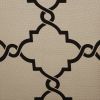 Fretwork Print Grommet Top Window Curtain Panel(Only 1 Pc Panel)